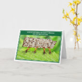 Ants Towell Hidden Afikomen Funny Passover Card Karte (Gelbe Blume)