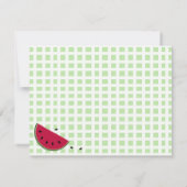 Ant's Watermleon Picnic Einladung (Rückseite)