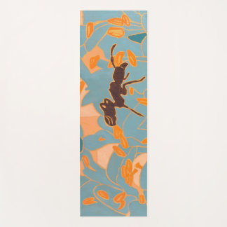 Ants with Blue flowers Autralian Flora Yogamatte