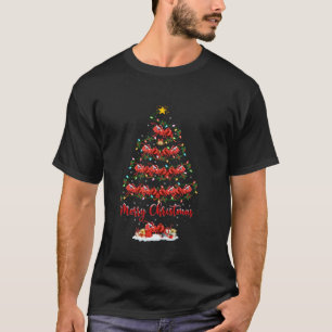 Ants Xmas Lighting Santa Ants Weihnachtsbaum T-Shirt