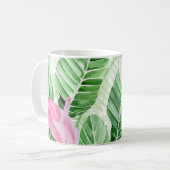 Anturio Rosa Planta Tropical Kaffeetasse (Vorderseite Links)