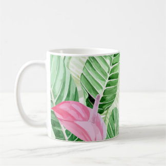 Anturio Rosa Planta Tropical Kaffeetasse