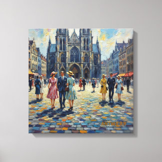Antwerp Belgium Cathedral Square Home Decor Leinwanddruck