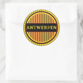 Antwerp City Pride Emblem – Belgian Identity Runder Aufkleber (Tasche)