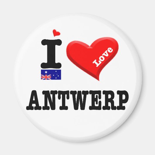 ANTWERP - I-Liebe Magnet (Vorne)