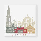 Antwerp skyline poster magnet (Vorne)