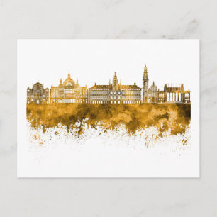 Antwerp skyline postkarte