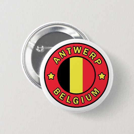 Antwerpen Belgien Button (Vorne & Hinten)