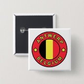 Antwerpen Belgien Button (Vorne & Hinten)