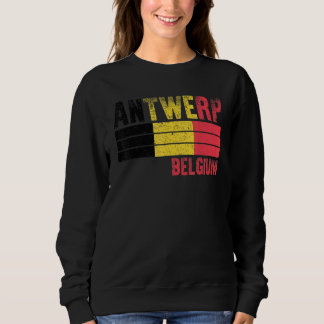 Antwerpen Belgien Flagge Belgier Männer Frauen Kin Sweatshirt