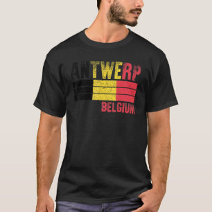 Antwerpen Belgien Flagge Belgier Männer Frauen Kin T-Shirt