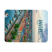 Antwerpen Belgien Foto Vintage Magnet (Horizontal)