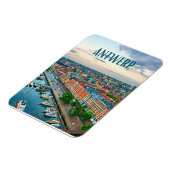 Antwerpen Belgien Foto Vintage Magnet (Linke Seite)