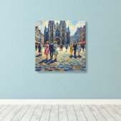 Antwerpen Belgien Kathedrale Platz Inneneinrichtun Leinwanddruck (Insitu (Holzboden))