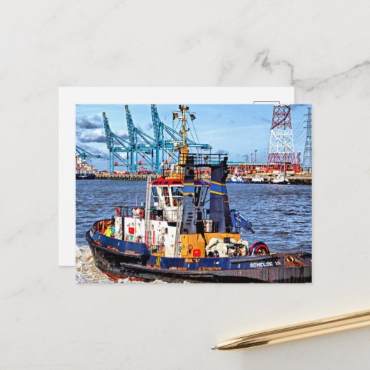 Antwerpen, Belgien, landschaftliches Foto Postkarte (Vorderseite/Rückseite Beispiel)