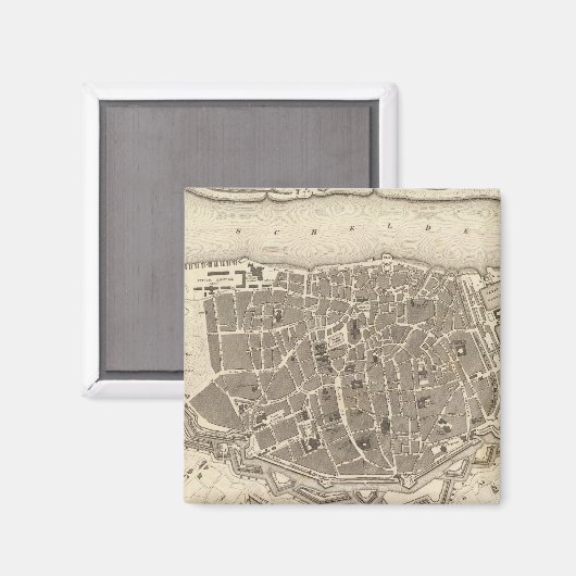 Antwerpen, Belgien Magnet (Vorderseite/Rückseite)