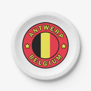 Antwerpen Belgien Pappteller