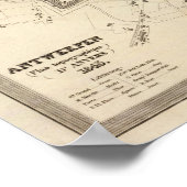 Antwerpen, Belgien Poster (Ecke)