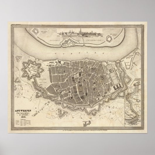 Antwerpen, Belgien Poster (Vorne)