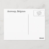 Antwerpen, Belgien Postkarte (Rückseite)