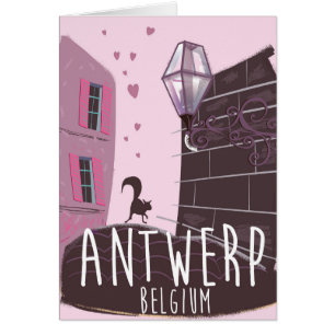Antwerpen, Belgien Reiseplakat