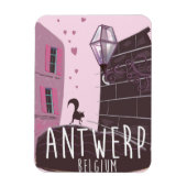 Antwerpen, Belgien Reiseplakat Magnet (Vertikal)