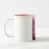 Antwerpen, Belgien Reiseplakat Zweifarbige Tasse (Links)