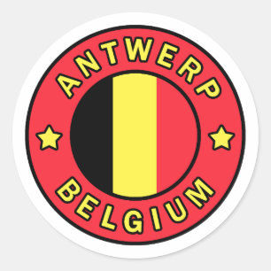 Antwerpen Belgien Runder Aufkleber