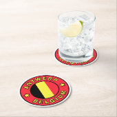 Antwerpen Belgien Runder Pappuntersetzer (Vor Ort)