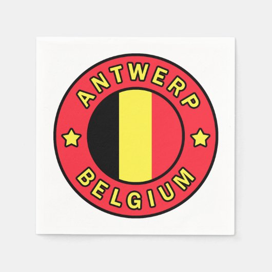 Antwerpen Belgien Serviette (Vorderseite)