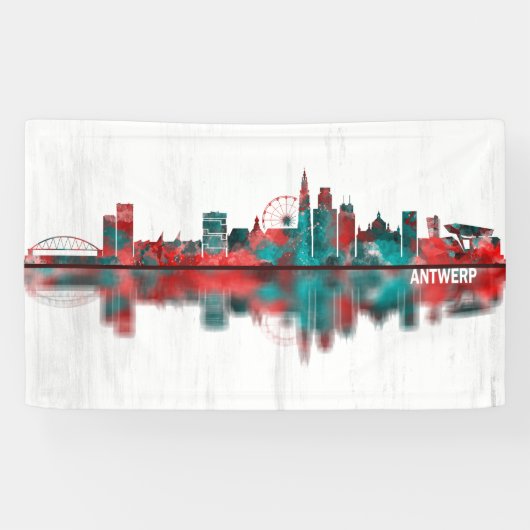 Antwerpen Belgien Skyline Banner (Horizontal)