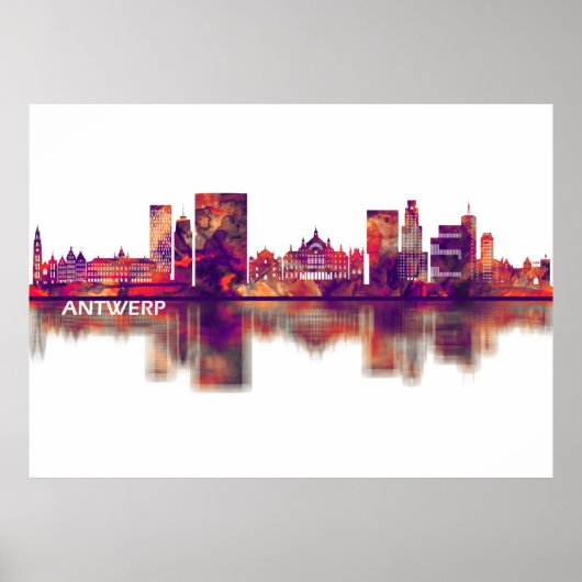 Antwerpen Belgien Skyline Poster (Vorne)