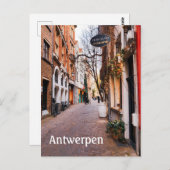 Antwerpen Belgien Street Foto Postkarte (Vorne/Hinten)