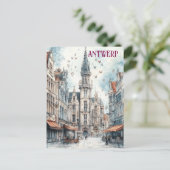 Antwerpen Belgien Travel Postkarte (Stehend Vorderseite)