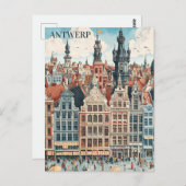 Antwerpen Belgien Travel Postkarte (Vorne/Hinten)