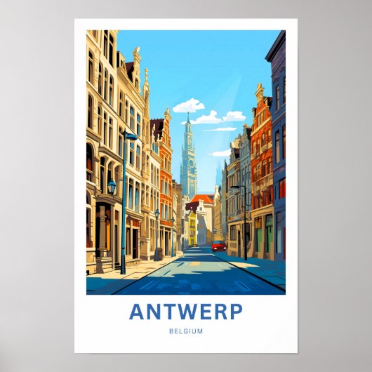 Antwerpen Belgien Travel Print Poster (Vorne)