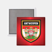 Antwerpen Flag Magnet (Vorderseite/Rückseite)