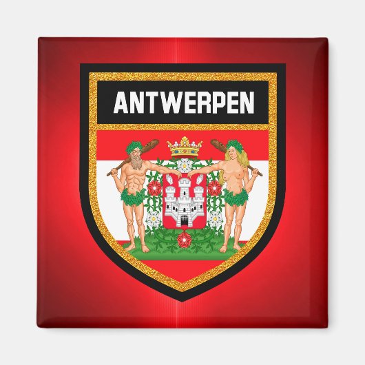 Antwerpen Flag Magnet (Vorne)