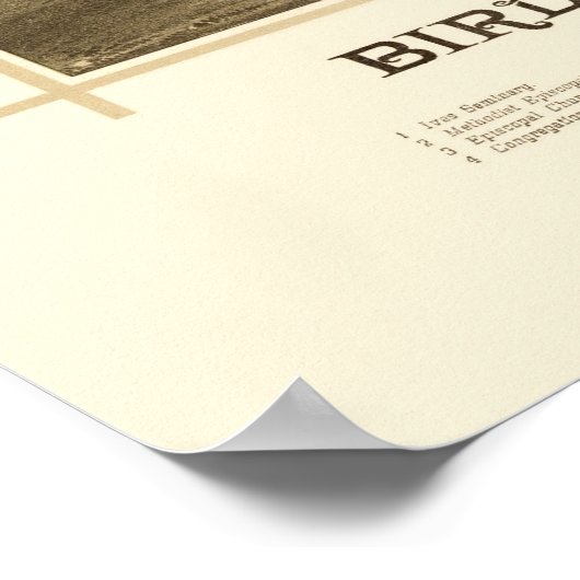 Antwerpen, NY Panoramic Map - 1888 Poster (Ecke)