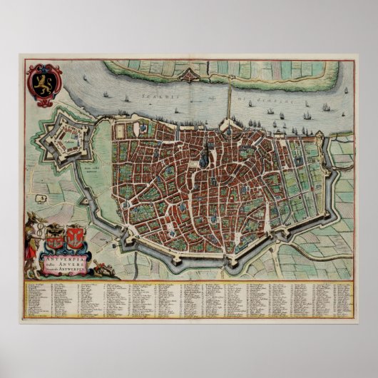 Antwerpen Poster (Vorne)