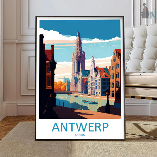 Antwerpen Reise Druck Wandkunst Antwerpen Wandbeha Poster