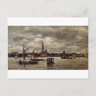 Antwerpen, Schelde von Eugene Boudin Postkarte