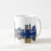 Antwerpen Skyline Kaffeetasse (VorderseiteRechts)