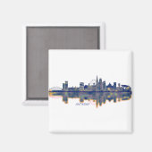 Antwerpen Skyline Magnet (Vorderseite/Rückseite)