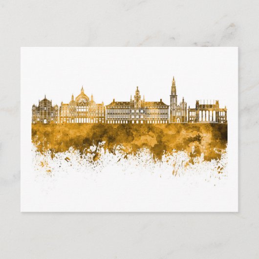 Antwerpen Skyline Postkarte (Vorderseite)