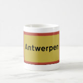 Antwerpen Stadtname-Tafel Kaffeetasse (Mittel)