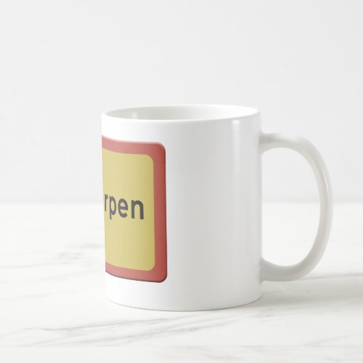 Antwerpen Stadtname-Tafel Kaffeetasse (Rechts)