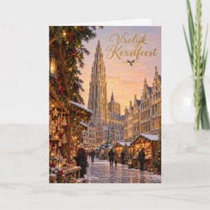 Antwerpen Weihnachtsmarkt Frohe Weihnachten