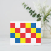 Antwerpener Flagge Postkarte (Stehend Vorderseite)