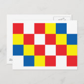 Antwerpener Flagge Postkarte (Vorne/Hinten)